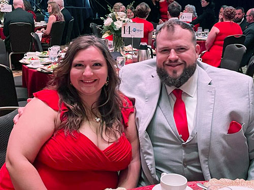 Mia & Elijah Isch attending the 2024 Go Red Gala