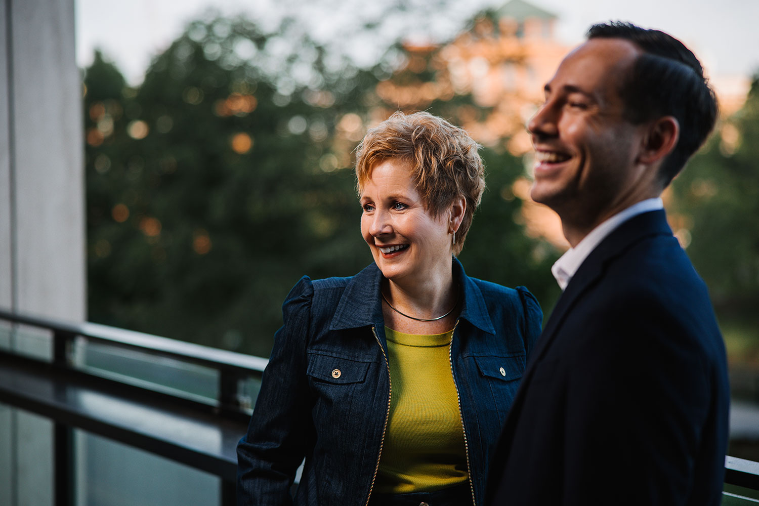 Sheri and Spencer smiling